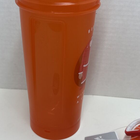 Blender Bottle Classic Shaker Cup Orange 28oz Special Edition Santa Leakproof - Picture 5 of 10